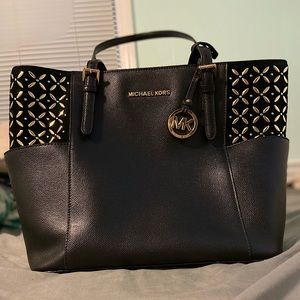 Black with gold Michael kors purse
